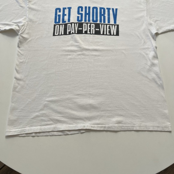 Vintage 1995 Get Shorty Movie Promo T Shirt XL 90s Single Stitch White Hanes - Picture 7 of 12